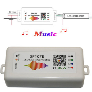 Controlador de música LED SP107E con control de música a todo color SPI compatible con dientes azules inalámbricos por aplicación de teléfono para WS2812B - Product Image 6