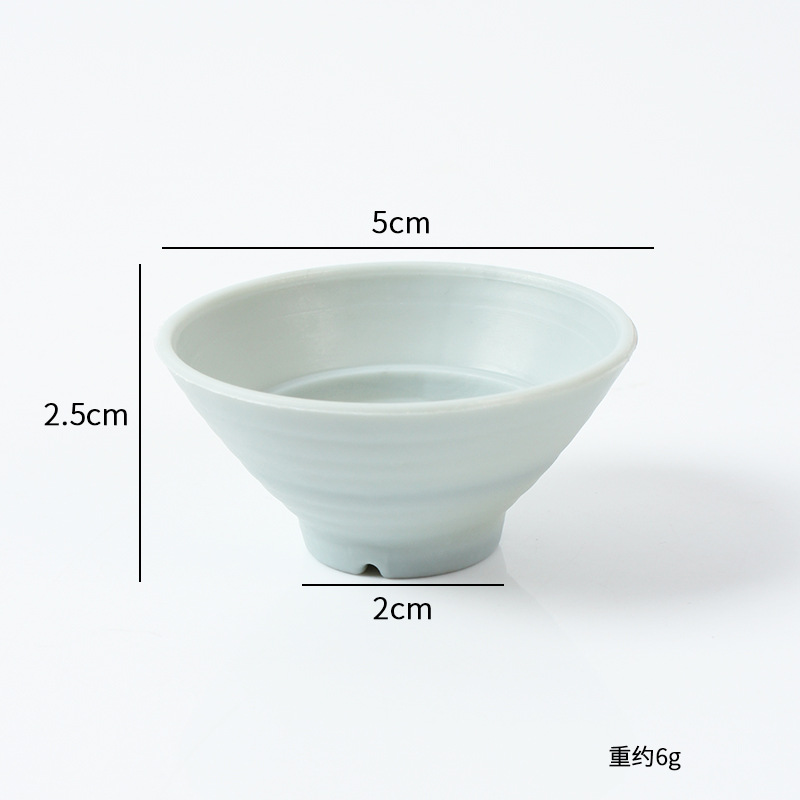 Tazón de udon gris de 5 cm