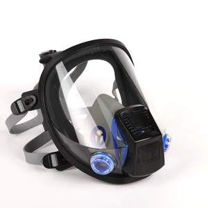 Maschera antigas industriale, respiratore Full Face certificato EN136 con visiera panoramica per protezione CBRN, attrezzatura di emergenza di sopravvivenza - Product Image 3