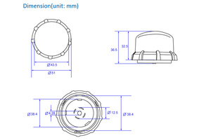 CE FCC ROHS IP65 Zhaga Book Smart Motion <strong>Sensor</strong> <strong>Zigbee</strong> 30M Light Control Zhaga <strong>Controller</strong> with Microwave Motion Daylight - Product Image 5