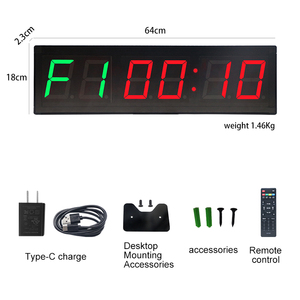 Ganxin LED Intervall Timer Countdown/Up Clock Stoppuhr mit Fernbedienung für Home Gym Fitness 4 Zoll Gym Timer - Product Image 5