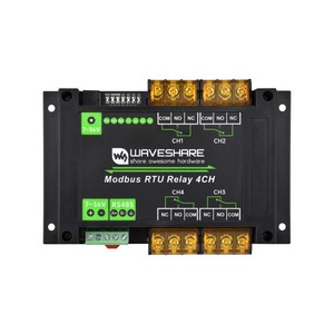Modulo relè industriale Modbus RTU 4-ch con interfaccia RS485, 30A corrente elevata, indicatori LED a bordo - Product Image 3