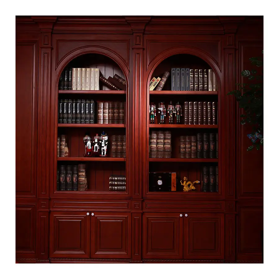 NICOCABINET Custom New Popular Design Modern Grey Sliding Door Bookcase Book Shelf