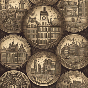 Amsterdam Commemorative Coin Customization Tourist Attractions Gift Commemorative Coin Activities Collection Commemorative Coin - Product Image 4