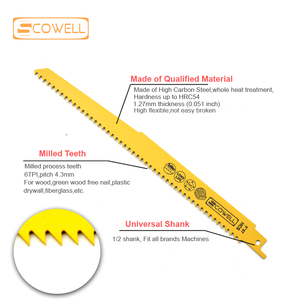 Bimetal 6 Inch to <strong>9</strong> Inch Reciprocating <strong>Saw</strong> Blade Recipe Demolition Sabre <strong>Saw</strong> Kit <strong>Band</strong> <strong>Saw</strong> Power Tools <strong>Saw</strong> Blades - Product Image 2