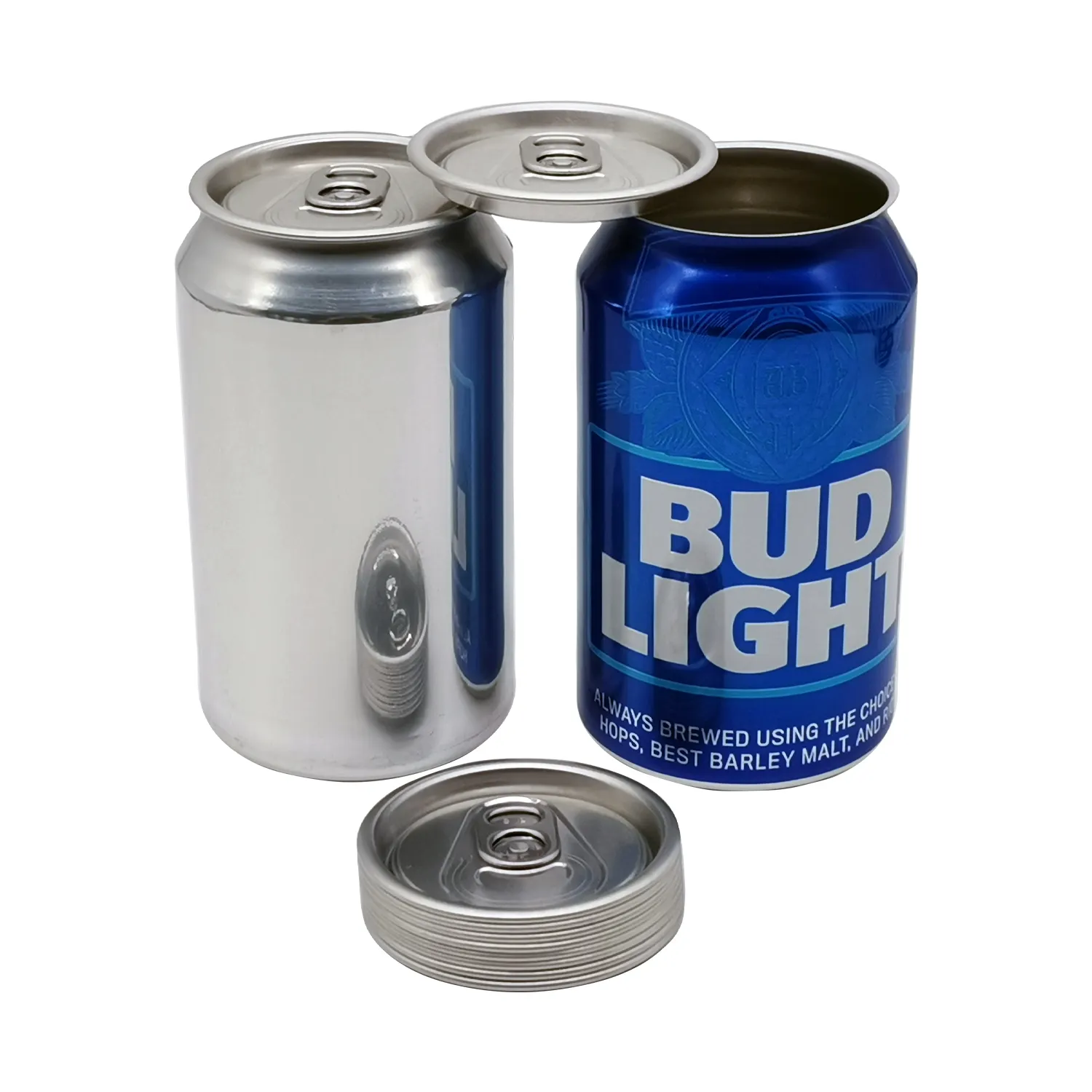 Latas de aluminio impresas vacías, con tapas EOE para cerveza, refrescos y refrescos, 12oz