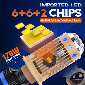 Xenplus P11 110W 170W 24000Lm 6500K Non-Destructive Installation H4 Bi <strong>Led</strong> Projector Lens - Product Image 4