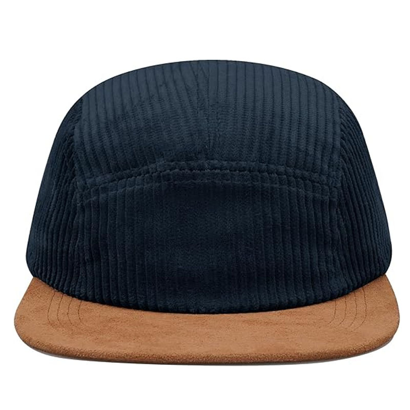 Gorra de béisbol Flat Bill 5 Panel Camp Hat Cap Navy