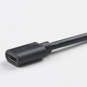 Personalizado 1M Micro USB macho hembra tipo C Cable DE DATOS chaqueta de PVC funciones de alimentación de carga rápida para teléfonos móviles dispositivos tipo C - Product Image 1