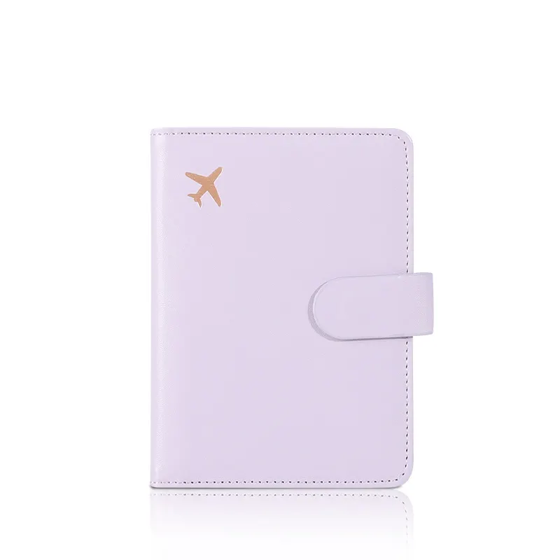 Portafoglio passaporto multifunzione in pelle PU con blocco RFID e più slot per carte Business e porta documenti di viaggio