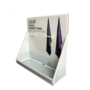 Modern Foldable Cardboard Hanging <strong>Display</strong> Rack <strong>Paper</strong> <strong>Counter</strong> Table <strong>with</strong> Corrugated <strong>Hooks</strong> for Store Floor <strong>Display</strong> - Product Image 4