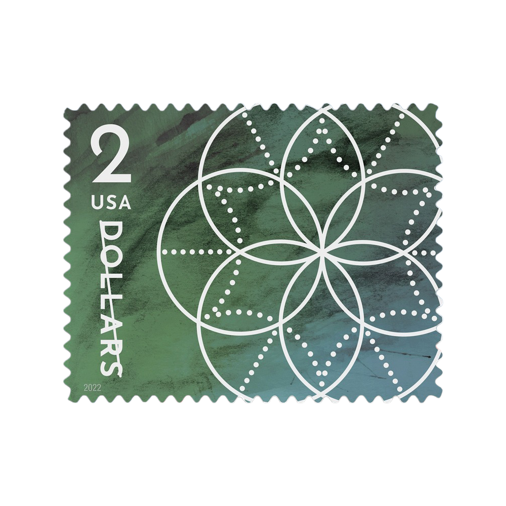 2022 2 $ Géométrie florale MY-RX225