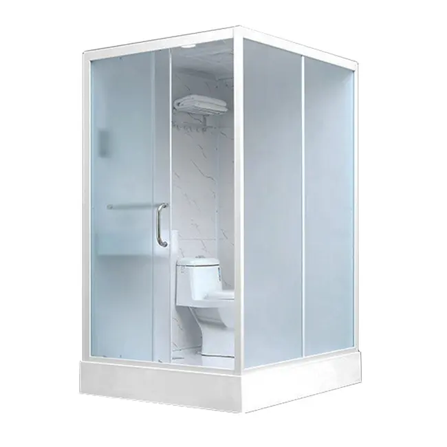 110x140cm Indoor outdoor all in one kit di unità da bagno portatili bagno prefabbricato doccia e wc combo vasche da bagno a immersione