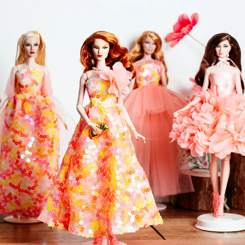 Nieuwe Collectie Hoge Kwaliteit Mode Handgemaakte Bjd Babypop Trouwjurk Kleding Voor 12 Inch Pop Super Model