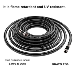 RG6 kỹ thuật số âm thanh video cáp đồng trục F-kết nối RG6 kỹ thuật số cáp đồng trục bảo vệ PVC Áo khoác đánh giá ul ETL CATV RoHS 75 Ohm - Product Image 3