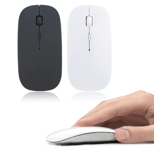 Logo personalizzato prezzo economico 1600 DPI 2.4G ricevitore Computer Mouse Wireless USB ottico Super sottile per PC Laptop - Product Image 1