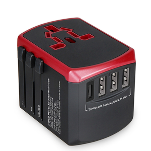 All in One Universal Multi <strong>Plug</strong> <strong>Adapter</strong> with USB Port Type C <strong>Plug</strong> AC <strong>Power</strong> Charger <strong>Adapter</strong> with AU US UK EU <strong>Plug</strong> - Product Image 1