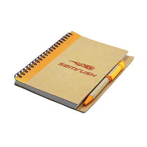 Personalized <strong>Notebook</strong> <strong>With</strong> Logo Kraft Paper <strong>Notebook</strong> <strong>With</strong> Pen Spiral <strong>Notebook</strong> - Product Image 3