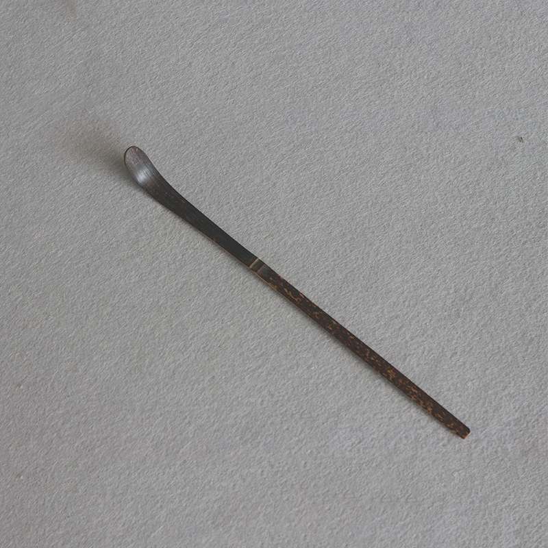 tea scoop -- purple bamboo