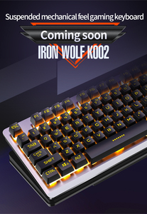 Teclado multimedia K002 con activación por voz, teclas de operación, atajo, personalizado, de colores, para juegos