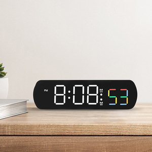 BSCI Factory New Custom Electric Timer Count Up Countdown Digitaler Farb alarm Snooze Voice Control Table LED-Uhr - Product Image 2