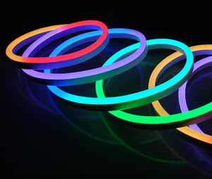 10*20mm 12V/24V sihirli renk DMX RGB programlanabilir LED şerit işık esnek Neon ışık şeridi silikon ile ayrılmış - Product Image 2
