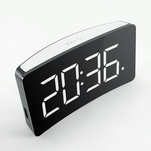 הוביל תצוגה דיגיטלית שעון מעורר דיגיטלי אזעקה כפולה אופנה מודרנית שעון סטודנט שעון USB טעינה לנמנם טמפרטורה - Product Image 3