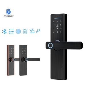 Smart Home Hotel Türschloss mit WIFI-Finger abdruck und digitaler Tastatur Touchscreen-Fernbedienung schlüssel und Karten zugriff - Product Image 3