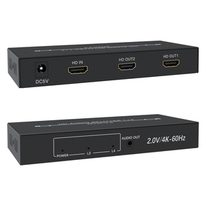 <strong>2</strong>.0V for HDMI <strong>Splitter</strong> 1x2 Video <strong>Splitters</strong> &amp; Converters <strong>1</strong> <strong>Input</strong> <strong>2</strong> <strong>Output</strong> 4K 60Hz with Audio out