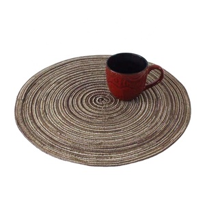 桌布垫日本风格编织圆形桌垫餐桌接受定制 - Product Image 3