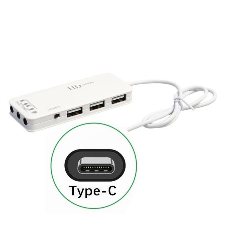 White USB-C Port