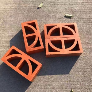 בלוקים בריז למסך טרקוטה בעבודת יד צדדי ליצירת מחיצות דקורטיביות מסכים וקירות