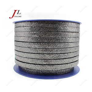 <strong>Ptfe</strong>&amp;graphite Braided Compression Gland Packing Temperature Gland Packing Graphite 2mm Gland Packing 12.5*12.5 Graphite - Product Image 2