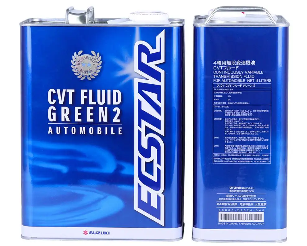 Полный синтетический SUZUKI ECSTAR GREEN 2 CVT трансмиссионный флюид 4 л Упаковка для легкового автомобиля