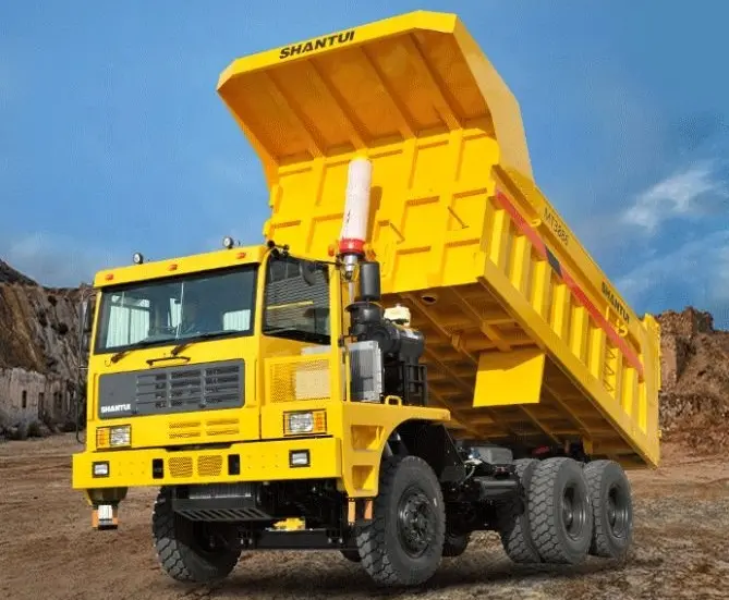 중국 광업 덤프 트럭 휠 티퍼 Shantui