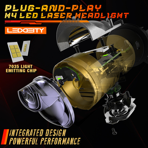 LEDDEITY fabrika H4 Led far 110W 13200lm H4 Mini Led projektör far tak ve otomatik aydınlatma için oyna - Product Image 3