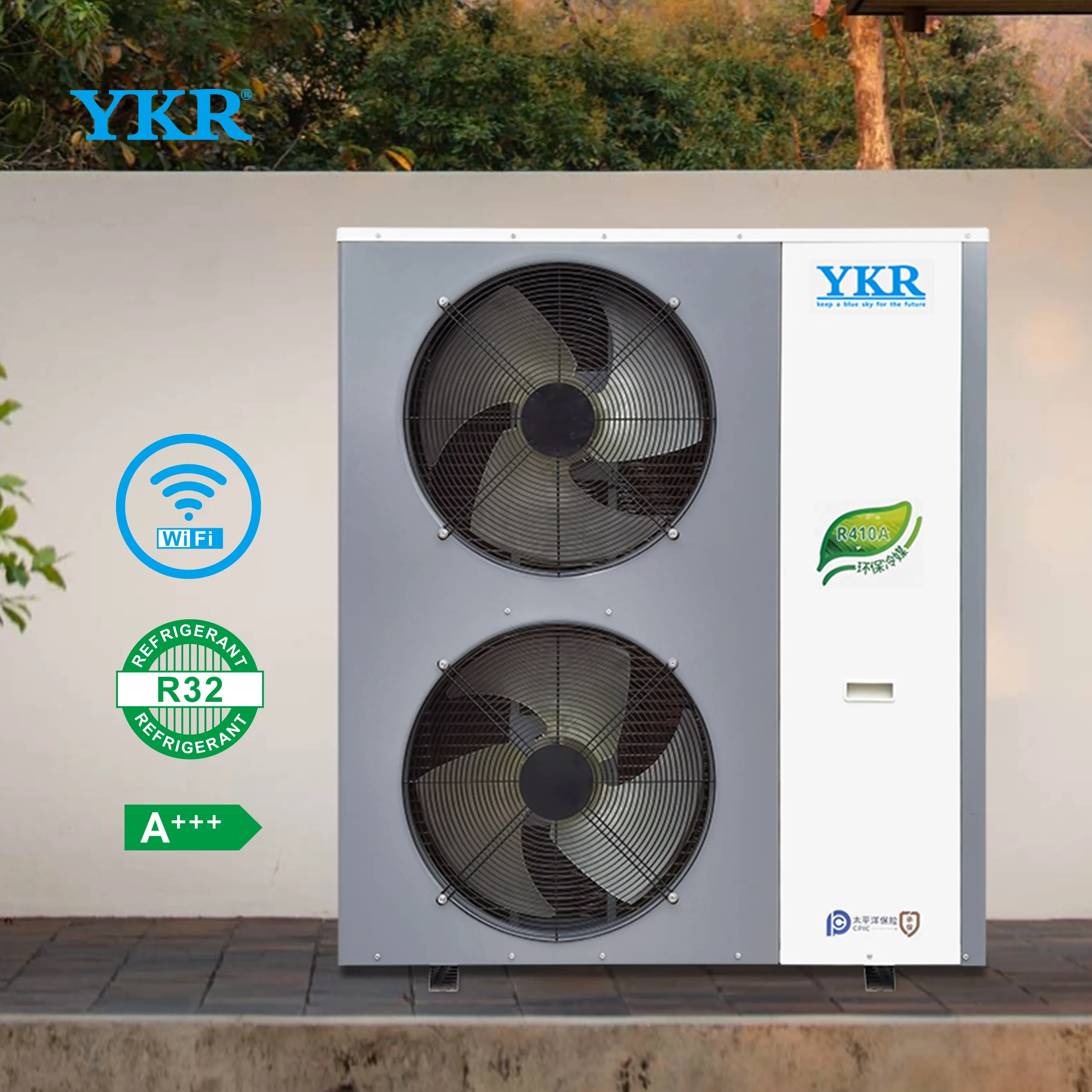 YKR heat pump  frequency conversion heating and cooling heat pump  air source heat pump