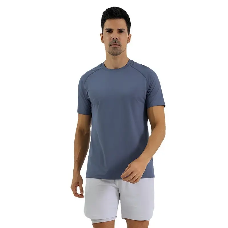 Hombres tops metal Vent Tech camisa de manga corta al aire libre que absorbe el sudor Jogger Deporte Fitness hombres camiseta