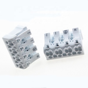 无螺纹推入绝缘导线连接器3针快速按压接线端子 - Product Image 3