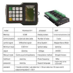 Hycnc <strong>Dsp</strong> A11 Richauto 3 Axis <strong>Cnc</strong> <strong>Router</strong> Remote <strong>Controller</strong> A11e A11s A11c <strong>Cnc</strong> Engraving Cutting <strong>Controller</strong> in Stock - Product Image 5