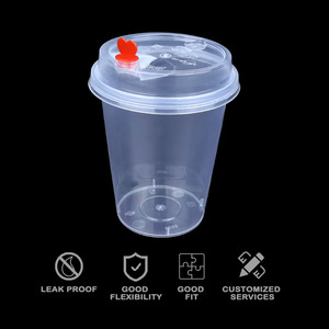 High Quality Custom Disposable Milk Tea Plastic <strong>Cup</strong> with Lid 360ml 500ml 700ml 800ml PP Material 90mm Diameter - Product Image 2