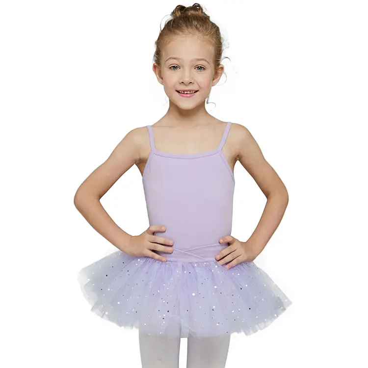 AM000004 vestido de tutú de lentejuelas para entrenamiento de Ballet para niñas y niños vestido de baile de Ballet