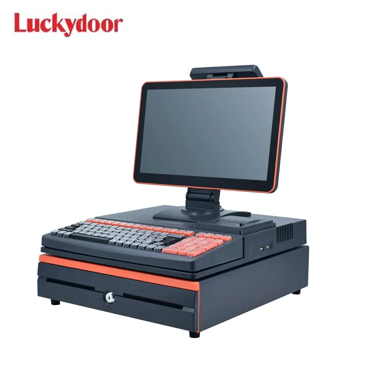 Sistema POS Tablet per il Ristorante Del Computer Tutto In Uno Pos Macchina di Fatturazione S6 Lukcydoor di Marca per il vostro negozio di Built-In di Stampa