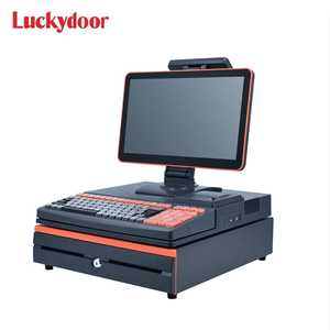 Sistema POS Tablet para ordenador de restaurante todo en uno Pos, máquina de facturación Lukcydoor S6, para su tienda, impresora incorporada