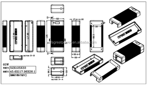 Adaptador de corriente CA/CC de 56V Entrada de 100-240V Fuente de alimentación conmutada de escritorio 1.16A Salida de 65W para LED de cámara CCTV y más - Product Image 5