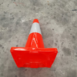 18 "An Toàn Cones PVC Orange Giao Thông An Toàn Cone Với Phản Quang Cổ Áo Và Vest Cho Road Xe Bóng Đá Đào Tạo - Product Image 5