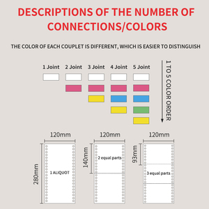 Groothandel 120Mm Computer Doorlopend Papier 2-laags Zelfgemaakt Papier 500 Pagina Voor Ktv Hotel Kantoorpapier Apotheek Receptblad - Product Image 5