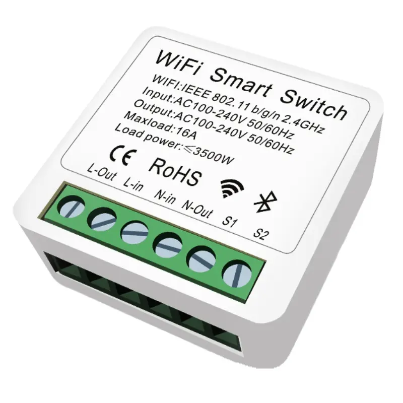 Ewelink 16A Smart Home Mini Smart Wifi Disjoncteur DIY Commutateur Support module minuterie contrôle Wi-fi interrupteur intelligent