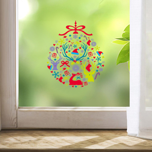 Tatil için fabrika yüksek kalite temizle noel pencere statik sarılmak - Product Image 4