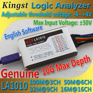 Kingst LA1010 analizzatore logico USB 100M max frequenza di campionamento, 16 canali, campioni 10B, MCU,ARM,<span class=keywords><strong>FPGA</strong></span> strumento di debug <span class=keywords><strong>software</strong></span> inglese